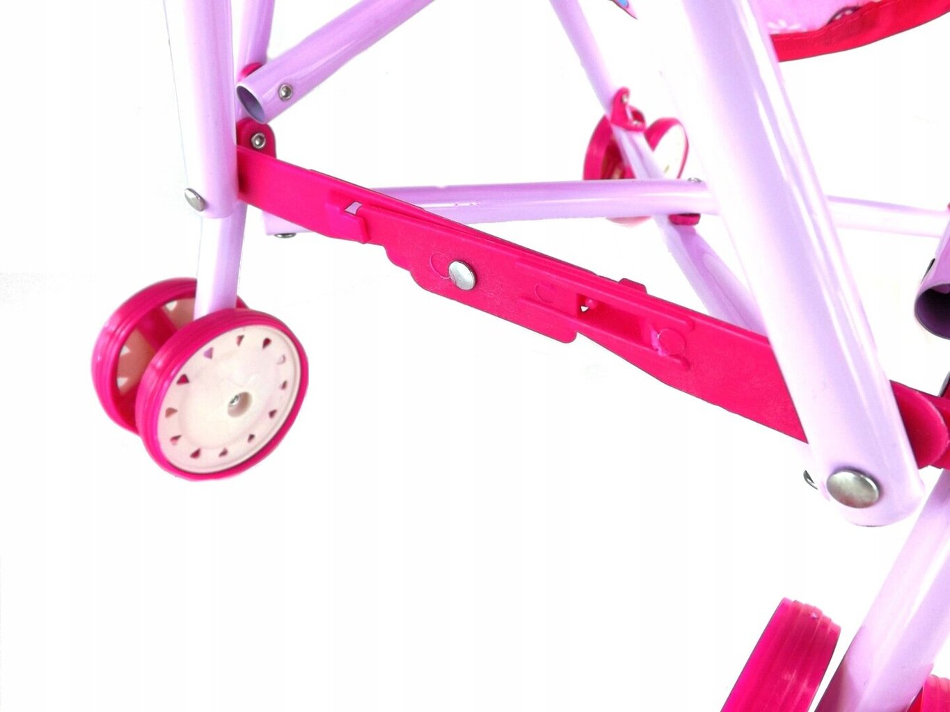 Lėlių vežimėlis Viščiukas, rožinis 239S kaina ir informacija | Žaislai mergaitėms | pigu.lt