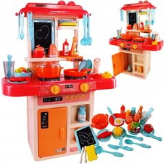 Vaikiška virtuvėlė Luxma, raudona kaina ir informacija | Žaislai mergaitėms | pigu.lt