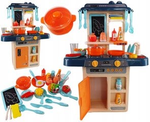 Vaikiška virtuvė su šaldytuvu ir dujine kaitlente Luxma 169 kaina ir informacija | Žaislai mergaitėms | pigu.lt