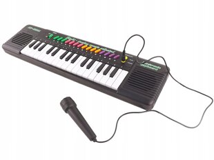 Pianinas su mikrafonu Luxma, juodas 6832 kaina ir informacija | Žaislai berniukams | pigu.lt