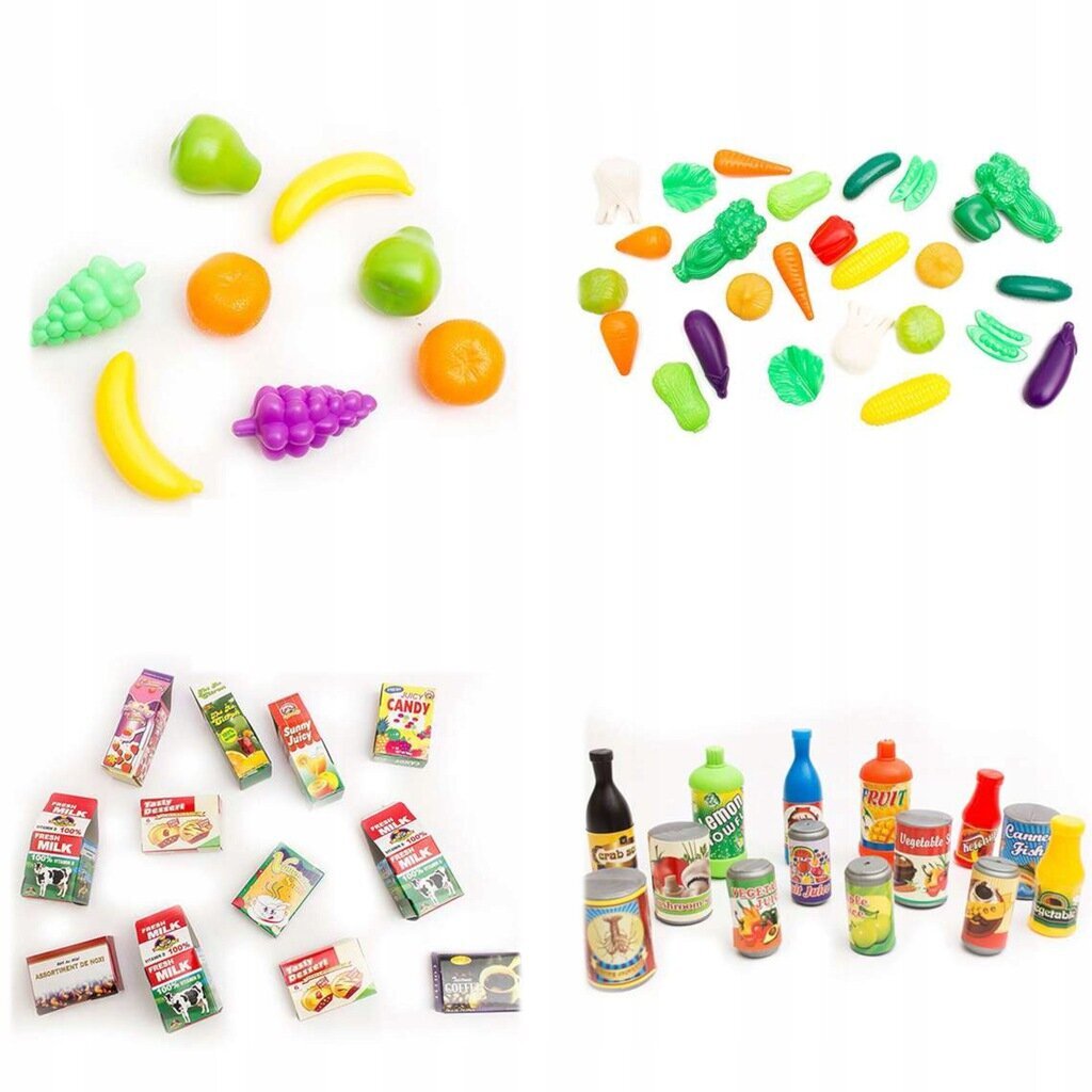 Žaislinių maisto produktų rinkinys Luxma 083, 120 d.. цена и информация | Žaislai mergaitėms | pigu.lt