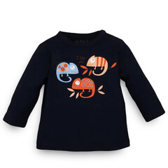 Marškinėliai berniukams Nini ABN-3172, mėlyni kaina ir informacija | Marškinėliai kūdikiams | pigu.lt