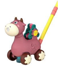 Stumiamas žaislas su muilo burbulais Luxma Karvė 9001R, violetinis kaina ir informacija | Žaislai kūdikiams | pigu.lt