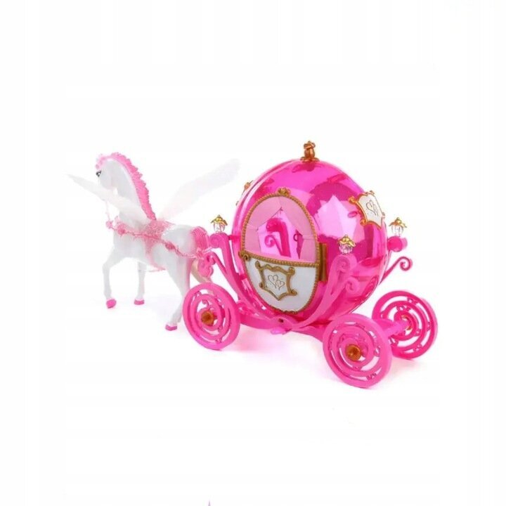 Lėlė su karieta ir arkliuku kaina ir informacija | Žaislai mergaitėms | pigu.lt