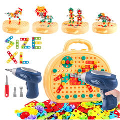Statybinė mozaika su įrankiais Meškiukas kaina ir informacija | Lavinamieji žaislai | pigu.lt