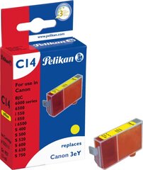 Pelikan Canon BJC3000 / 6000 (BCI-3) geltona Gr.957 kaina ir informacija | Kasetės rašaliniams spausdintuvams | pigu.lt