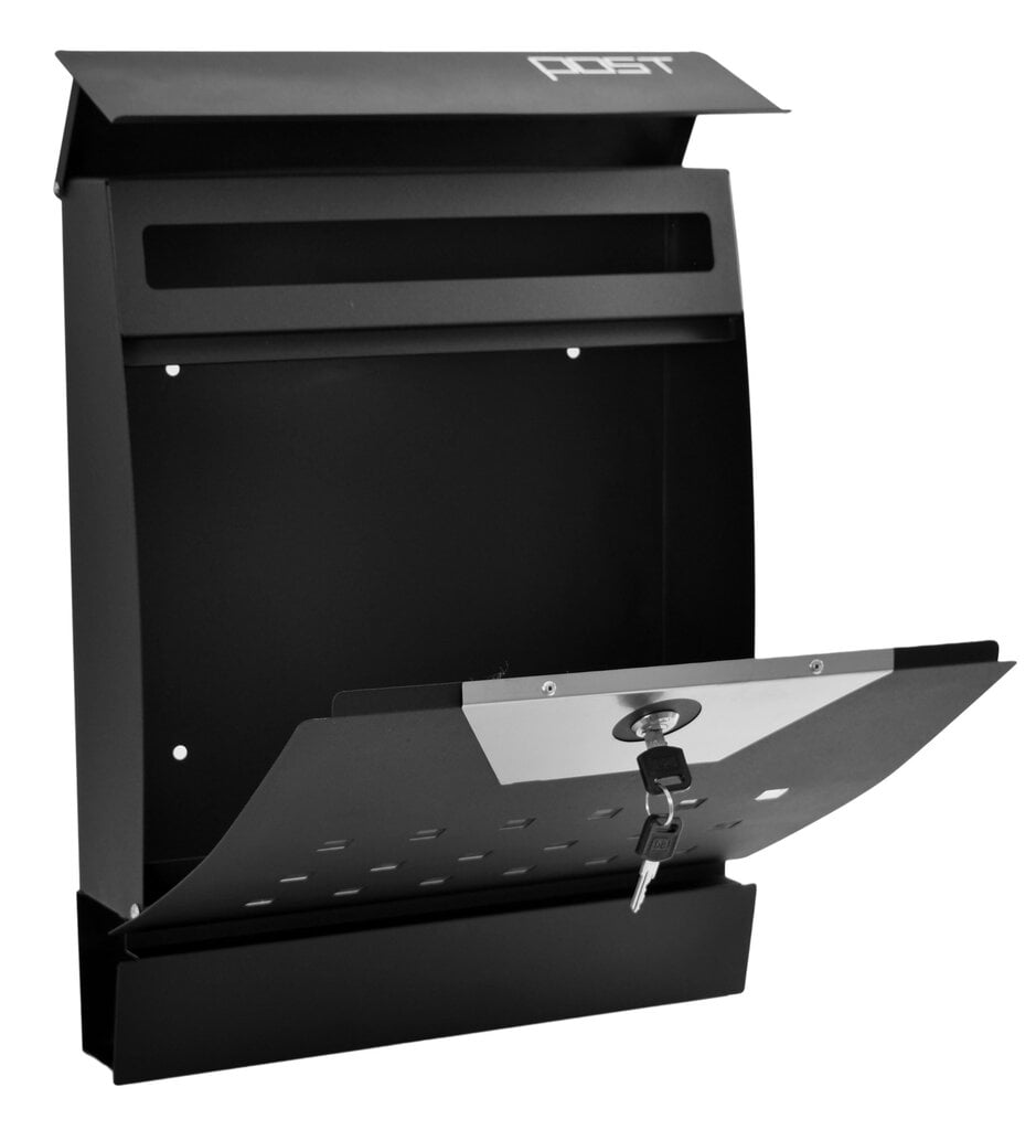 Ivar pašto dėžutė juoda цена и информация | Pašto dėžutės, namo numeriai | pigu.lt
