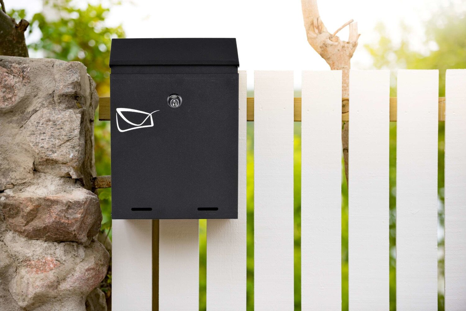 Odvin laiškų dėžutė juoda цена и информация | Pašto dėžutės, namo numeriai | pigu.lt