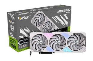 Palit GeForce RTX 4070 Ti Super GamingPro White OC (NED47TST19T2-1043W) цена и информация | Видеокарты (GPU) | pigu.lt