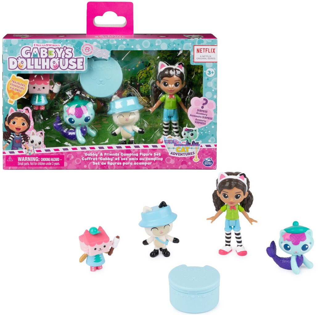 Figūrėlių rinkinysGabby's Dollhouse Camping 4 цена и информация | Žaislai mergaitėms | pigu.lt