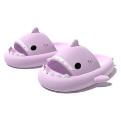 Тапочки унисекс с изображением акулы ChuulGorl, фиолетовый цена и информация | Комнатные тапки женские | pigu.lt