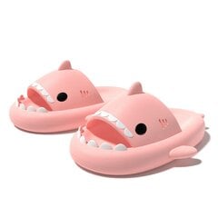 Тапочки унисекс в форме акулы ChuulGorl, розовые цена и информация | Женские тапочки | pigu.lt