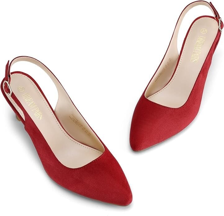 Laisvalaikio batai moterims Dream Pairs, raudoni цена и информация | Bateliai moterims  | pigu.lt