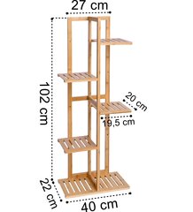 Vazonu lentynos rinkinys Gutren 102 cm цена и информация | Подставки для цветов, держатели для вазонов | pigu.lt