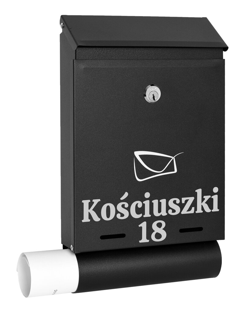 Hadvar pašto dėžutė juoda su užrašu kaina ir informacija | Pašto dėžutės, namo numeriai | pigu.lt
