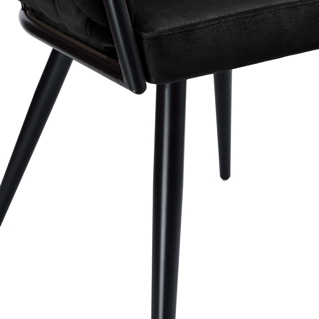 Kėdė Aston velvet, juoda kaina ir informacija | Svetainės foteliai | pigu.lt