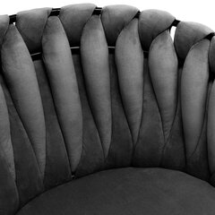 Veliūro kėdė, grafito spalvos kaina ir informacija | Svetainės foteliai | pigu.lt