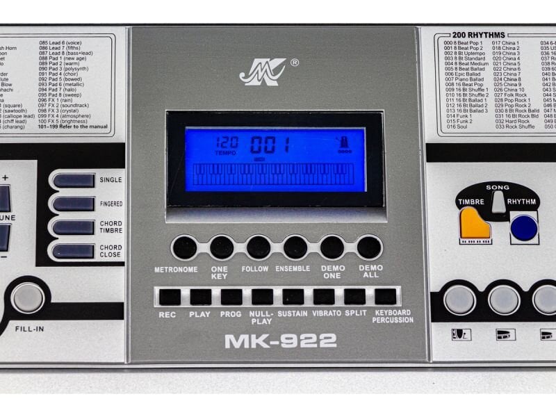 Sintezatorius MK-922 kaina ir informacija | Klavišiniai muzikos instrumentai | pigu.lt
