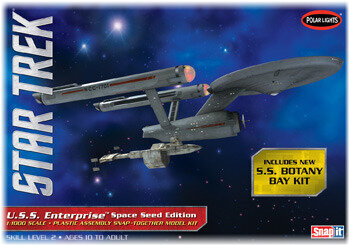 Klijuojamas modelis Polar Lights Star Trek TOS USS, pilkas kaina ir informacija | Klijuojami modeliai | pigu.lt