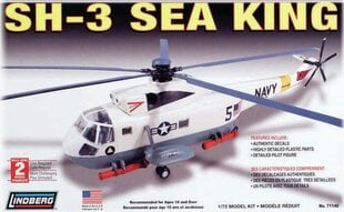 Klijuojamas modelis Linberg SH-3 Sea King, baltas kaina ir informacija | Klijuojami modeliai | pigu.lt