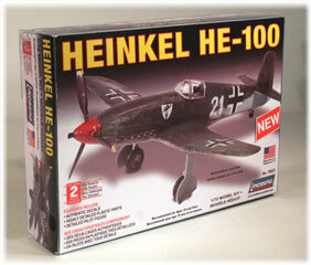 Klijuojamas modelis Lindberg Heinkel HE-100, baltas kaina ir informacija | Klijuojami modeliai | pigu.lt