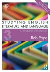 Studying English Literature and Language: An Introduction and Companion 3rd edition kaina ir informacija | Užsienio kalbos mokomoji medžiaga | pigu.lt