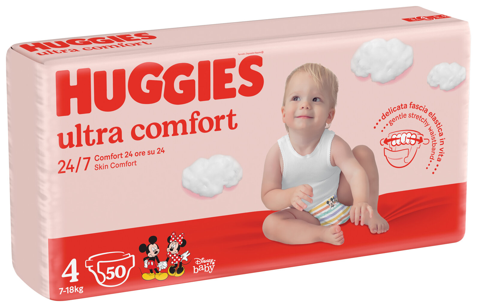 Sauskelnės Huggies Ultra Comfort, 4 (7-18 kg), 50 vnt. цена и информация | Sauskelnės | pigu.lt