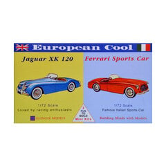 Klijuojams modelis Jaguar XK-120 Ferrari 250, mėlynas kaina ir informacija | Klijuojami modeliai | pigu.lt