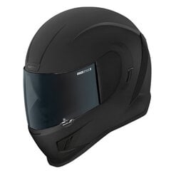 Motociklininko šalmas Icon, juodas цена и информация | Шлемы для мотоциклистов | pigu.lt