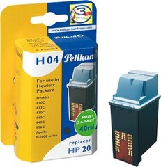 Pelikan HP DJ 610 / HP20 juodas rašalas H04 (C6614D) kaina ir informacija | Kasetės rašaliniams spausdintuvams | pigu.lt