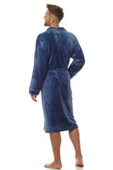 Chalatas vyrams Bathrobe L&L Collection LKK172798.1900, mėlynas цена и информация | Мужские халаты, пижамы | pigu.lt