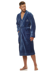 Chalatas vyrams Bathrobe L&L Collection LKK172798.1900, mėlynas цена и информация | Мужские халаты, пижамы | pigu.lt