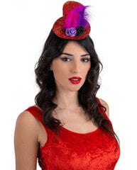 Lankelis su skrybėlaite raudonas цена и информация | Карнавальные костюмы | pigu.lt