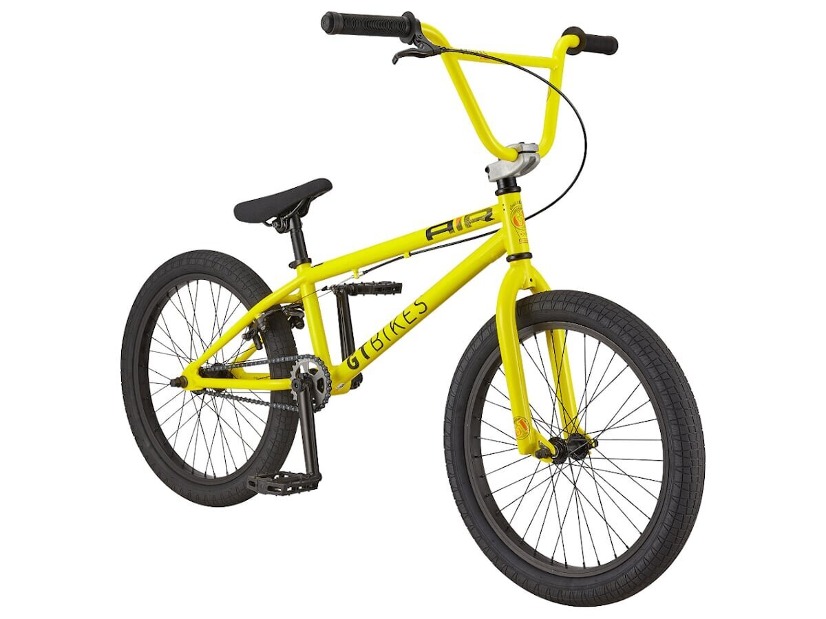 BMX dviratis GT Bikes Air 20", geltonas цена и информация | Dviračiai | pigu.lt