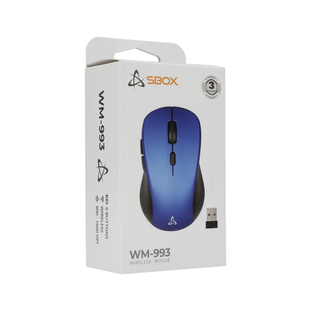 Sbox WM-993 Blue kaina ir informacija | Pelės | pigu.lt
