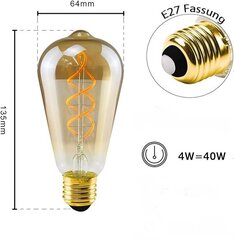 Светодиодная лампочка E27, 6 шт., 4W, 230V цена и информация | Электрические лампы | pigu.lt