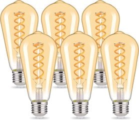 Светодиодная лампочка E27, 6 шт., 4W, 230V цена и информация | Электрические лампы | pigu.lt