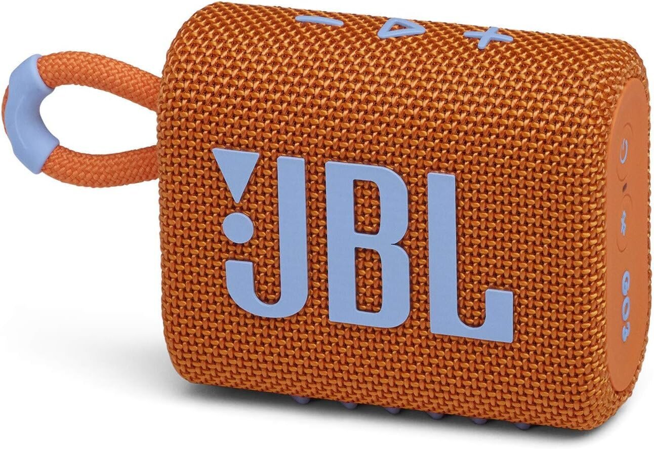 JBL Go 3 JBLGO3ORG kaina ir informacija | Garso kolonėlės | pigu.lt