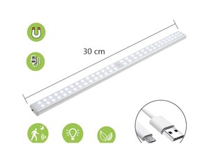 Светодиодная LED панель с датчиками движения 30см цена и информация | Светодиодные ленты | pigu.lt