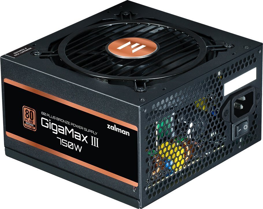 Zalman GigaMax III 750W ZM750-GV3 kaina ir informacija | Maitinimo šaltiniai (PSU) | pigu.lt