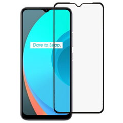 „Calans“ Tempered Glass защитное стекло 0,26 мм - чёрный (Realme C11) цена и информация | Защитные пленки для телефонов | pigu.lt