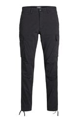 Брюки Jack &amp; Jones 12216664BLACKSOLID-31/32 цена и информация | Мужские брюки FINIS | pigu.lt