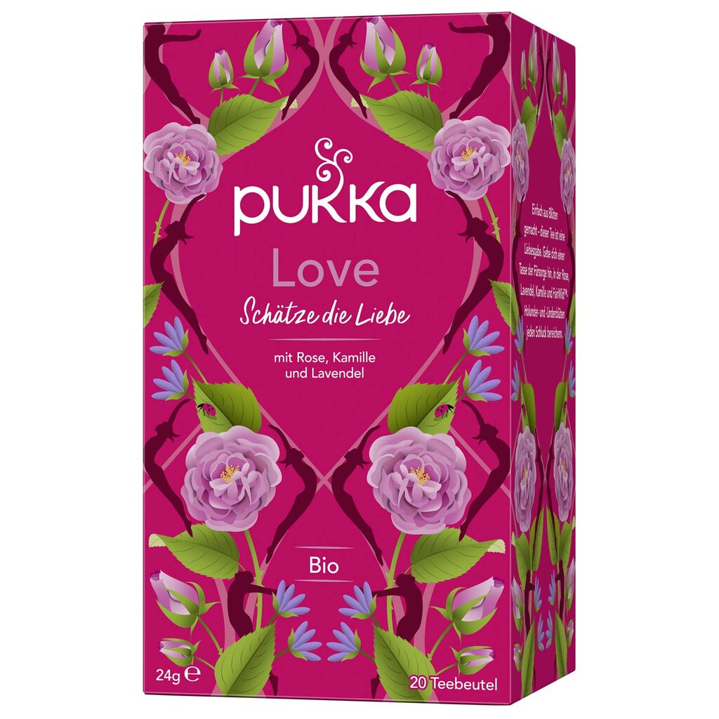Ramunėlių ir žolelių arbata Meilė Pukka, 20 vnt. kaina ir informacija | Arbata | pigu.lt