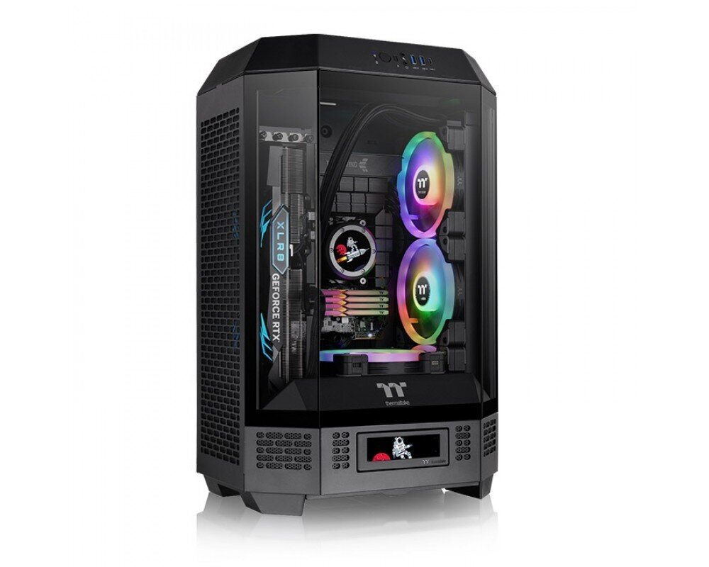 Thermaltake The Tower 300 Black (CA-1Y4-00S1WN-00) kaina ir informacija | Korpusai | pigu.lt