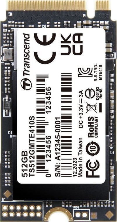 Transcend 410S (TS512GMTE410S) kaina ir informacija | Vidiniai kietieji diskai (HDD, SSD, Hybrid) | pigu.lt