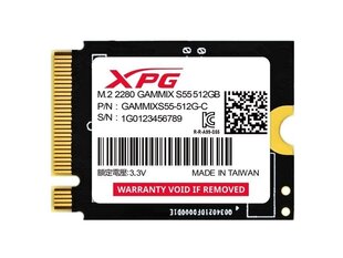 Adata XPG Gammix S55 (SGAMMIXS55-512G-C) kaina ir informacija | Vidiniai kietieji diskai (HDD, SSD, Hybrid) | pigu.lt