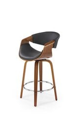 Baro kėdė Halmar H123, ruda/juoda kaina ir informacija | Virtuvės ir valgomojo kėdės | pigu.lt