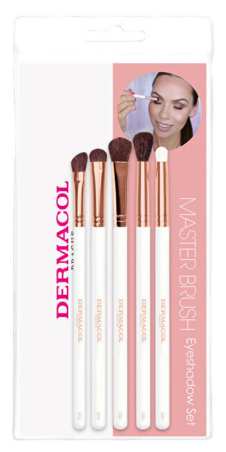 Makiažo šepetėlių rinkinys Dermacol Master Brush D73, D74, D81, D82, D83, 5 dalių kaina ir informacija | Makiažo šepetėliai, kempinėlės | pigu.lt