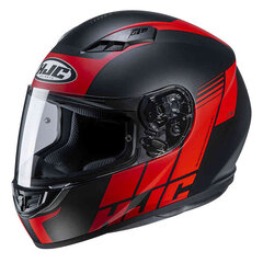 Motociklininko šalmas HJC, L dydis, juodas/raudonas kaina ir informacija | Moto šalmai | pigu.lt