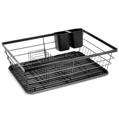 Сушилка для посуды, черная цена и информация | Кухонная утварь | pigu.lt